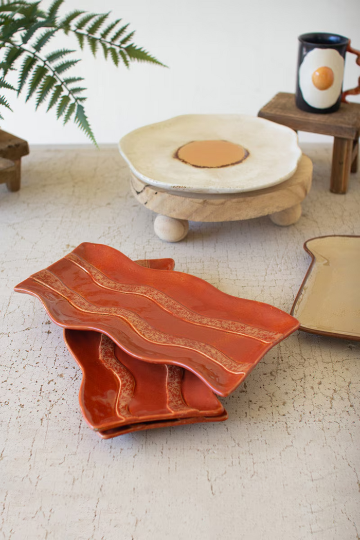 Ceramic Bacon Platters Box/4