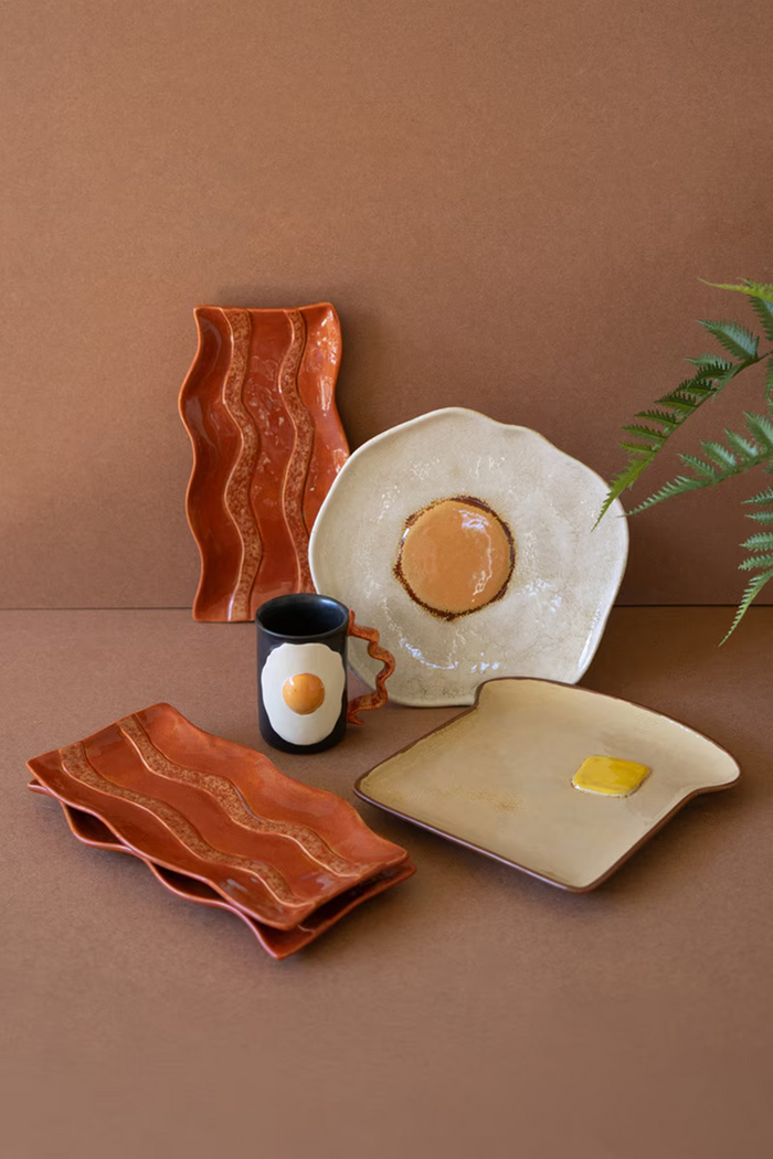 Ceramic Bacon Platters Box/4