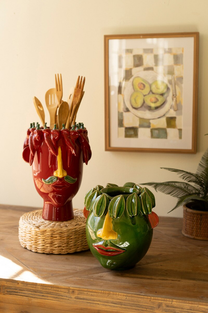 Ceramic Head Planter Starfruit