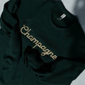 Champagne Embroidered Crewneck Sweatshirt