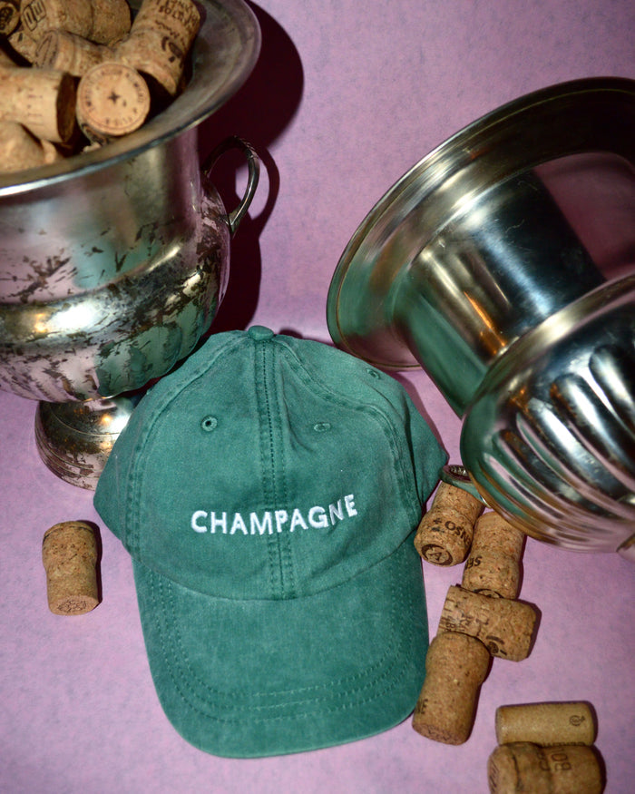 Champagne Embroidered Dad Cap