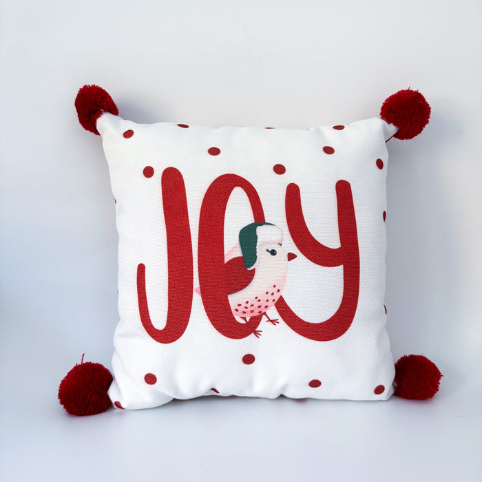 Christmas - Joy Bird Small Pillow