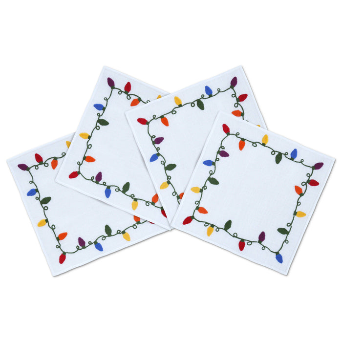 Christmas Lights Cocktail Napkins (4)