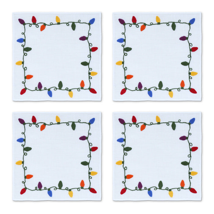Christmas Lights Cocktail Napkins (4)