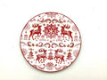 Christmas Nordic Reindeers Lunch Dinner Plate