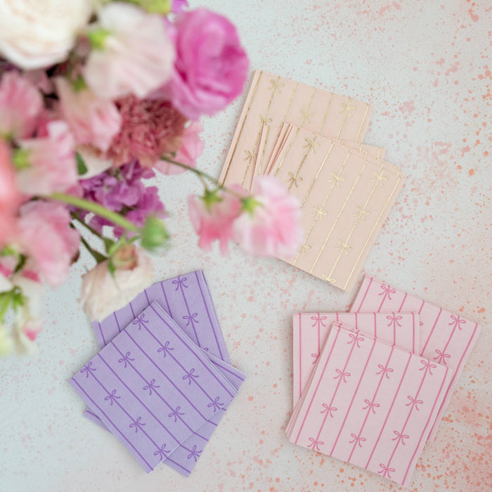 Cocktail Napkin, Small Pink
