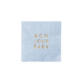 Cocktail Napkins, Small Blue Bonjour Baby