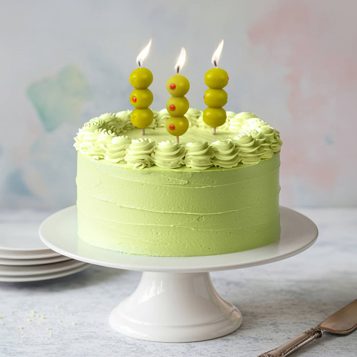 COCKTAIL PARTY Olive Candles - Set of 6