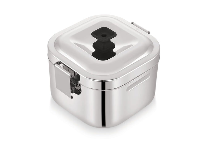 Double wall stainless steel thermal hot pot for chapatis and curries