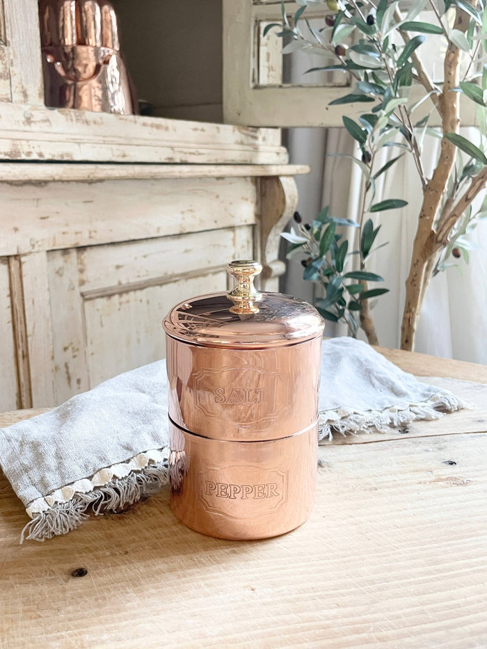 Coppermill Kitchen Vintage Inspired Salt & Pepper Cellar