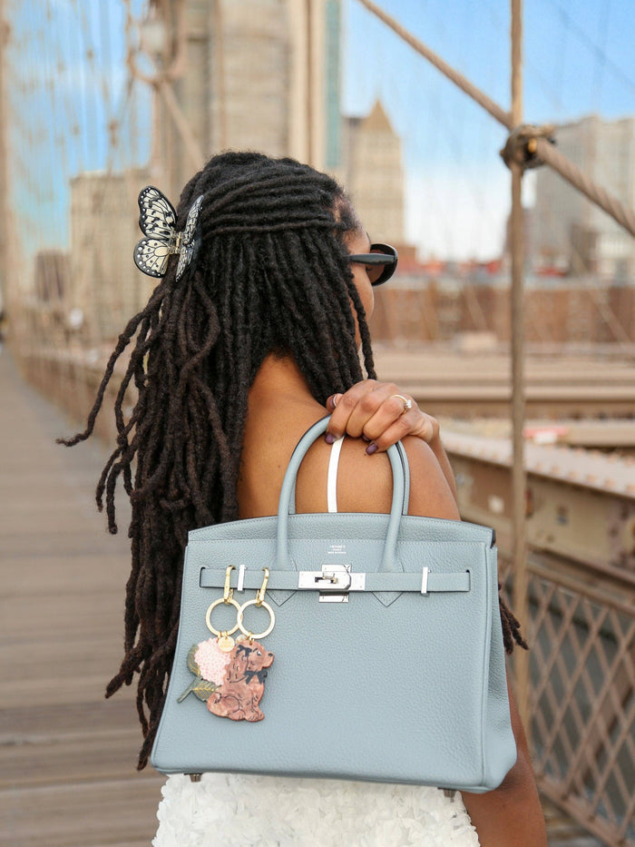 Coquette Puppy Bag Charm + Keychain
