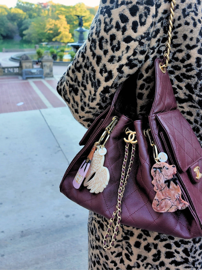 Coquette Puppy Bag Charm + Keychain