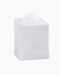 Coral Knot White Tissue Box Cover