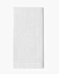 Coral Knot White Towel