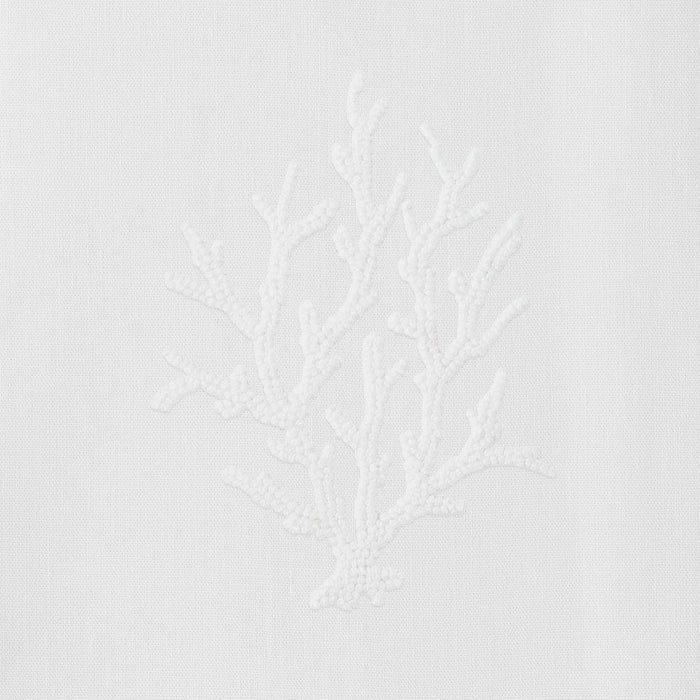 Coral Knot White Towel