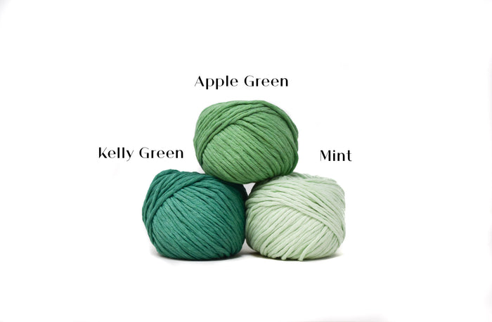 COTTON BALL ZERO WASTE 3 MM - KELLY GREEN COLOR