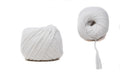 COTTON BALL ZERO WASTE 3 MM - WHITE COLOR