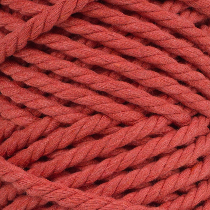 COTTON ROPE ZERO WASTE 5 MM - 3 PLY - TERRACOTTA COLOR