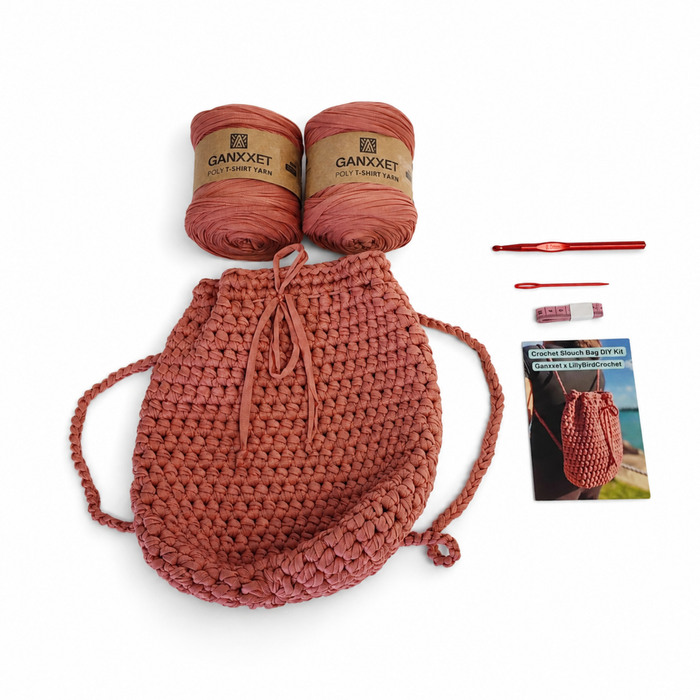 Crochet Slouch Bag DIY Kit by Ganxxet x LilyBirdCrochet