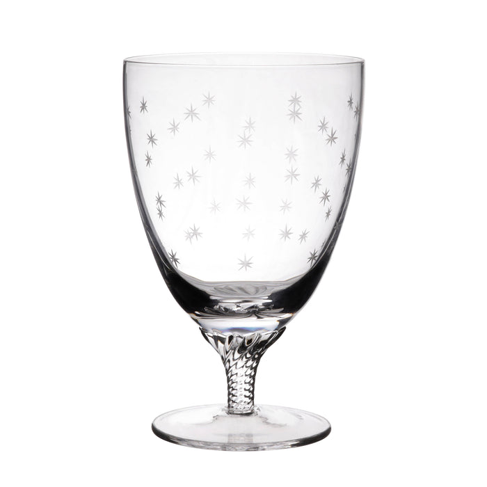 Crystal Bistro Glass with Stars Design