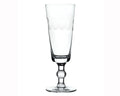 Crystal Champagne Flute with Lens Design