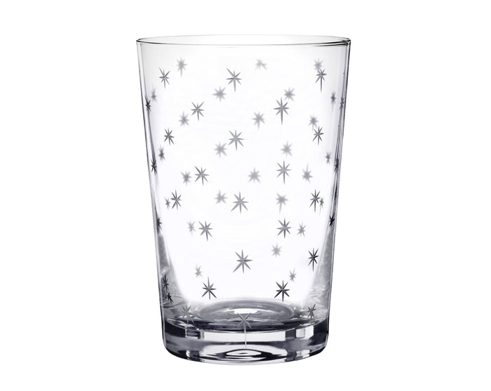 Crystal Tumbler with Stars Design