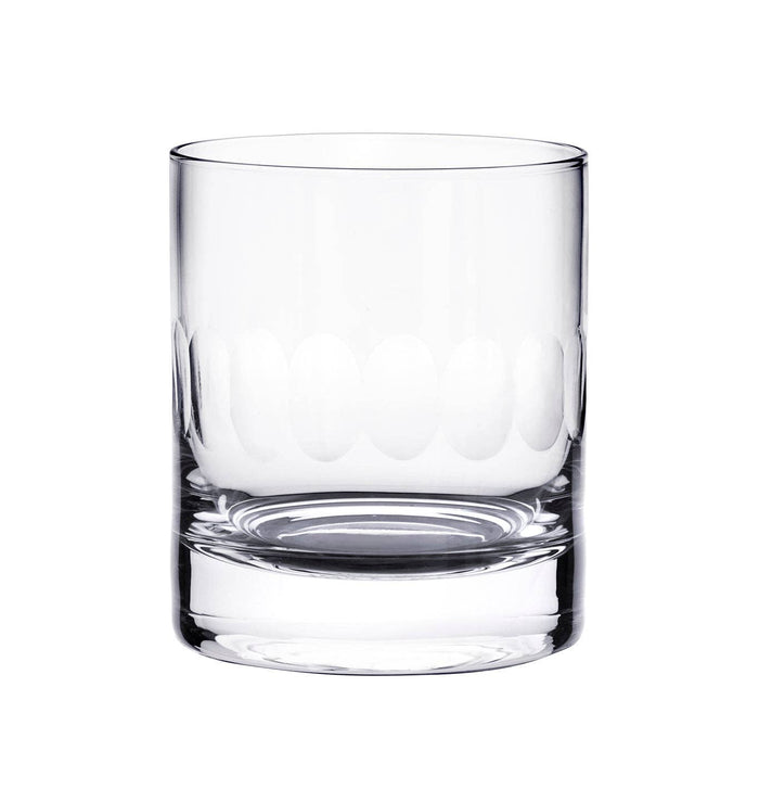 Crystal Whisky Glass with Lens Design