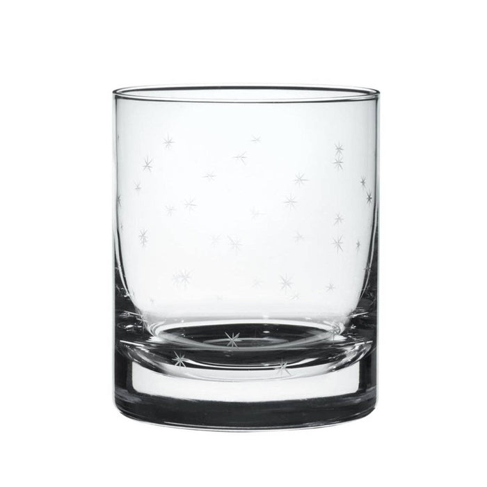 Crystal Whisky Glass with Stars Design