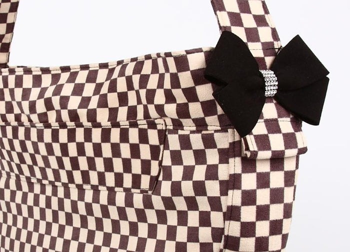 Cuddle Carrier Windsor Check with Nouveau Bow