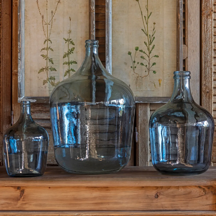 Decorative Demi John Glass Bottle Small
