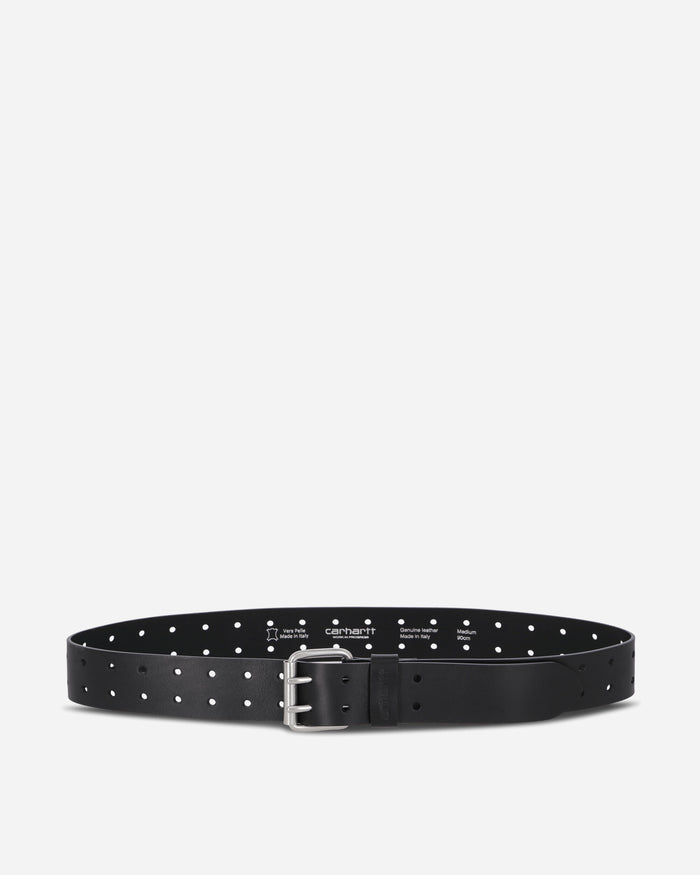 Carhartt WIP Double Script Belt Black/Silver Belts Belt I036105 0M4XX