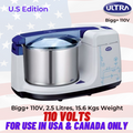 Elgi Ultra Bigg+ Table Top Wet Grinder 2.5 Litres, 110volts for use in USA & Canada