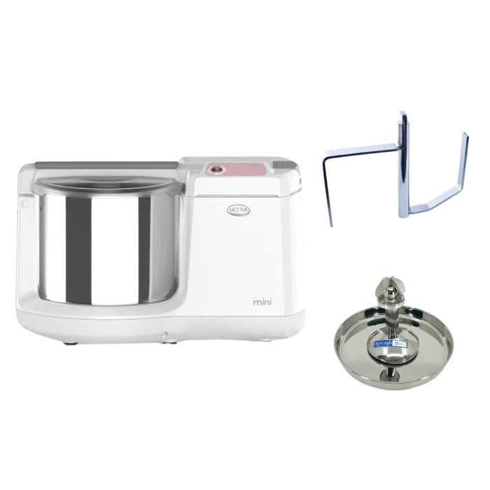 Elgi Ultra Mini Table Top Wet Grinder with stainless steel drum and attachments