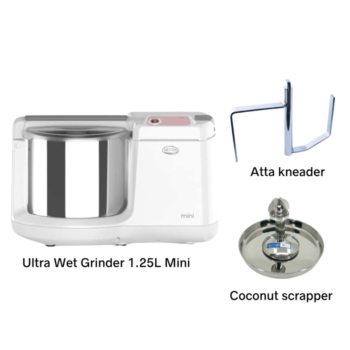 Compact 1.25L Wet Grinder for small families with patented conical stones