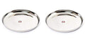 Embassy Brunch Dinner Plate, Size 5, 28.6 cms (Pack of 2, Stainless Steel) - KITCHEN MART
