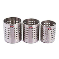 Embassy Cutlery/Stationary/Toiletry Holder, Set of 3 - Sizes 4-6 (Matt Finish, Stainless Steel) - KITCHEN MART