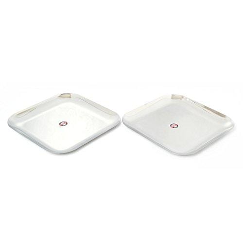 Embassy French Dinner Plate, Size 3, 25.7 cms (Pack of 2, Stainless Steel) - KITCHEN MART