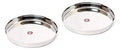 Embassy Plain Khumcha Spl/Dinner Plate, Size 13, 28.6 cms (Pack of 2, Stainless Steel) - KITCHEN MART