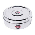 Embassy Sleek Puri Box / Container - Pack of 2 (Size 9, 600 ml each), Stainless Steel - KITCHEN MART