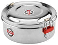 Embassy Stainless Steel Round Food Pack/Container; Size 1; 350 ml - KITCHEN MART
