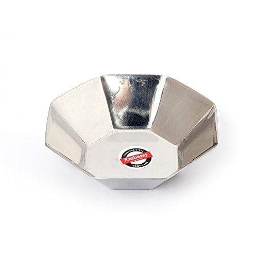 Embassy Star Curry Bowl, 200 ml, 11.2 cms (Pack of 2, Stainless Steel) - KITCHEN MART