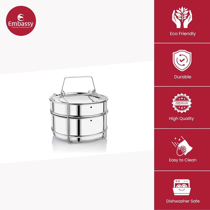 Embassy Steel Cooker Separator for Prestige Popular 3 Litres Cooker only (5-Pieces)