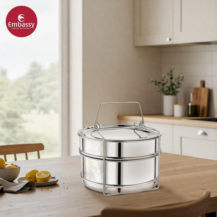 Embassy Steel Cooker Separator for Prestige Popular 3 Litres Cooker only (5-Pieces)