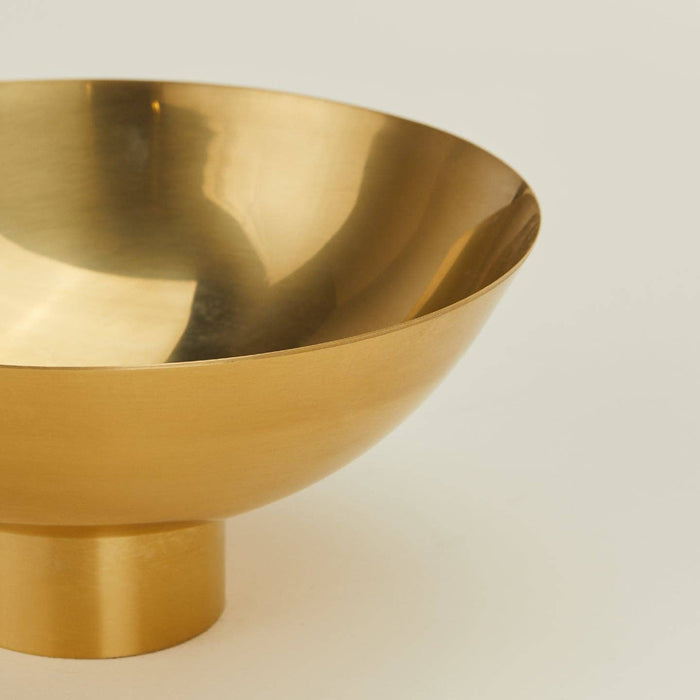 ESSENTIAL FOOTED BOWL - BRASS
