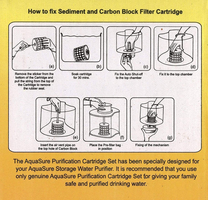 Eureka Forbes Aquasure 4000 litres Cartridge (Common for Xtra Tuff/Maxima/Shakti/Aayush) - KITCHEN MART