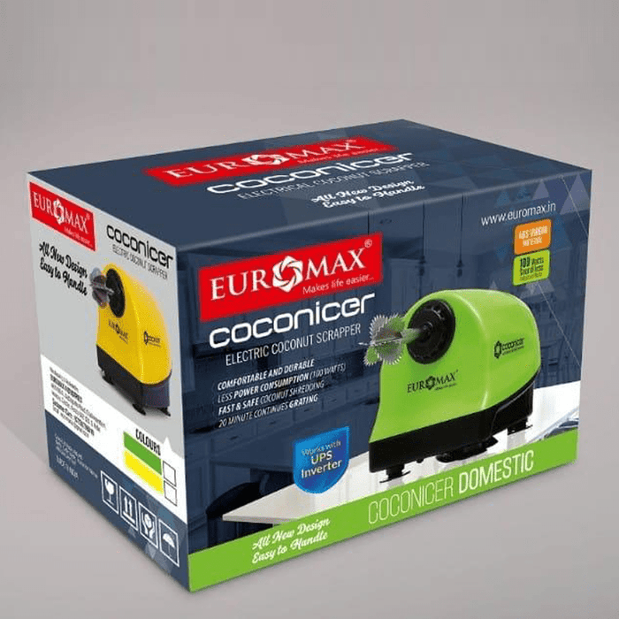 Euromax Electric Coconut Scrapper Coconicer Domestic 100 watts - KITCHEN MART
