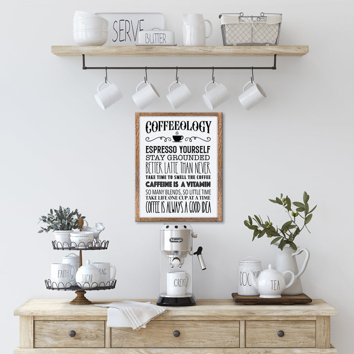"Coffeeology" 16" x 20" Framed