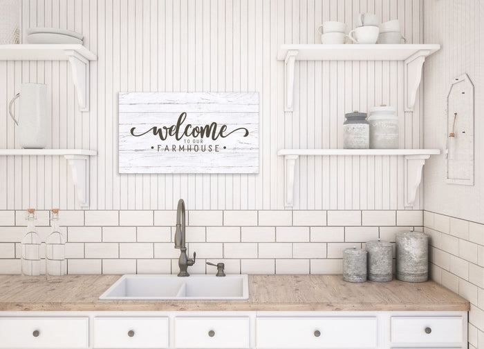 Welcome to Our Farmhouse 24" x 14" Pallet