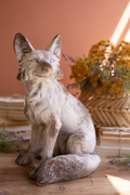 Faux Concrete Sitting Fox
