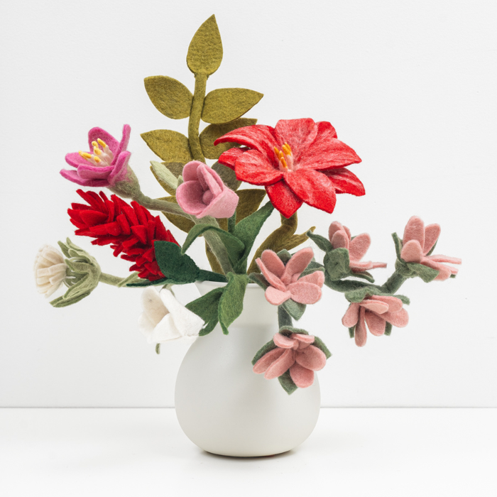 Felt Flowers Be Mine Assortment